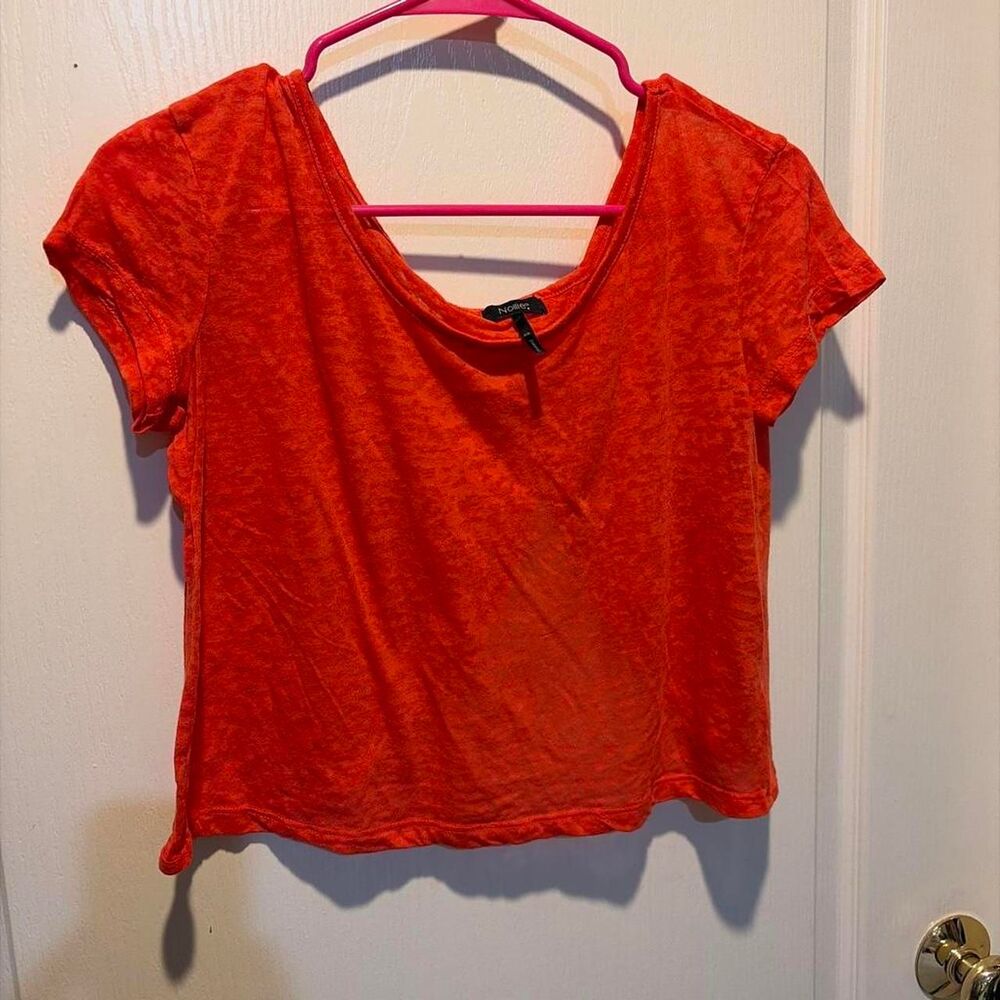 Unbranded Women's Orange and Red Crop-top